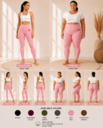 RONDE Women’s High-Waist Stretch Leggings – One Size - Image 9