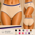 ZI HONG TIAN Women’s 100% Cotton High-Waist Full-Coverage Briefs - Image 9