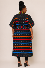 Kente Rainbow Elegance Belted Kimono - Image 5