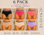ZI HONG TIAN Women’s 100% Cotton High-Waist Full-Coverage Briefs - Image 10