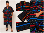 Kente Rainbow Elegance Belted Kimono - Image 6