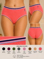 ZI HONG TIAN Women’s 100% Cotton High-Waist Full-Coverage Briefs - Image 7