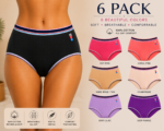 ZI HONG TIAN Women’s 100% Cotton High-Waist Full-Coverage Briefs - Image 13