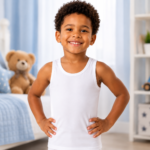 Boys White Cotton Tank Tops | Özlem/Güryıldız Soft Breathable Undershirt (3 or 6 Pack)