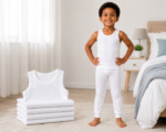 Boys White Cotton Tank Tops | Özlem/Güryıldız Soft Breathable Undershirt (3 or 6 Pack) - Image 12