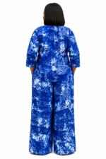 Indigo Adire Wide-Leg Pant Set - Image 4
