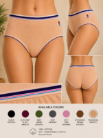 ZI HONG TIAN Women’s 100% Cotton High-Waist Full-Coverage Briefs - Image 6