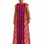 Burgundy Heritage Maxi Dress