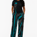 Emerald Geometric Cargo Pant & T-Shirt Set