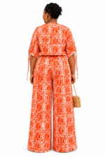 Premium Adire Wide-Leg two set/pant - Image 4