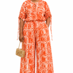Premium Adire Wide-Leg two set/pant