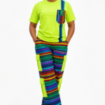 Rainbow Pocket Cargo Pant & T-Shirt Set