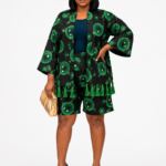 Royal Heritage Tassel Kimono Short Set