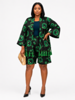 Royal Heritage Tassel Kimono Short Set