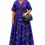 Royal Indigo Adire Skirt Set