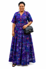 Royal Indigo Adire Skirt Set
