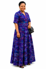Royal Indigo Adire Skirt Set - Image 2