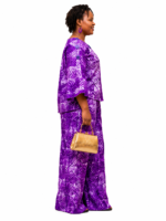 Royal Orchid Adire Pant Set - Image 3