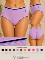 ZI HONG TIAN Women’s 100% Cotton High-Waist Full-Coverage Briefs - Image 4