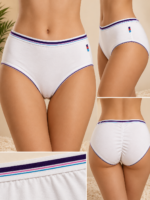 ZI HONG TIAN Women’s 100% Cotton High-Waist Full-Coverage Briefs - Image 2