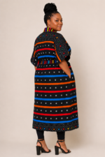 Kente Rainbow Elegance Belted Kimono - Image 4