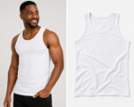 Özlem Men's Cotton Tank Top | White Sleeveless Undershirt - Image 11