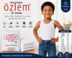 Boys White Cotton Tank Tops | Özlem/Güryıldız Soft Breathable Undershirt (3 or 6 Pack) - Image 3