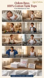 Boys White Cotton Tank Tops | Özlem/Güryıldız Soft Breathable Undershirt (3 or 6 Pack) - Image 10
