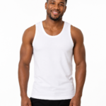 Özlem Men's Cotton Tank Top | White Sleeveless Undershirt