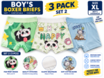 Boys’ Boxer Briefs 3-Pack – Soft Cotton Blend Kids Underwear | M–XXL - Image 11