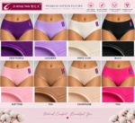 Zi Hong Tian Women’s Cotton Panties – Full Coverage Briefs – Style 3 - Image 2