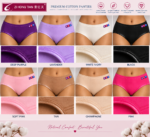 Zi Hong Tian Women’s Cotton Panties – Full Coverage Briefs – Style 3 - Image 4