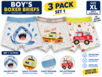 Boys’ Boxer Briefs 3-Pack – Soft Cotton Blend Kids Underwear | M–XXL - Image 22