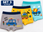 Boys’ Boxer Briefs 3-Pack – Soft Cotton Blend Kids Underwear | M–XXL - Image 2