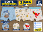 Boys’ Boxer Briefs 3-Pack – Soft Cotton Blend Kids Underwear | M–XXL - Image 18