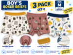 Boys’ Boxer Briefs 3-Pack – Soft Cotton Blend Kids Underwear | M–XXL - Image 9