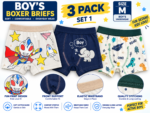 Boys’ Boxer Briefs 3-Pack – Soft Cotton Blend Kids Underwear | M–XXL - Image 10